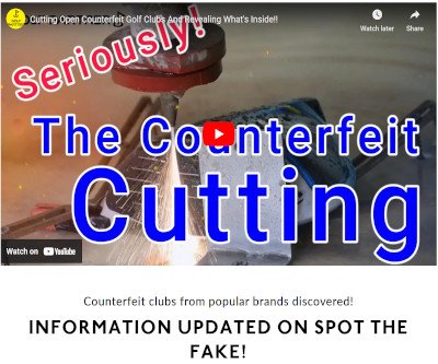 How to avoid counterfeit golf clubs