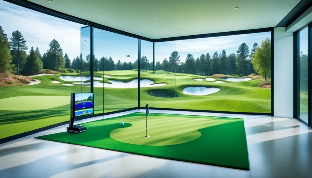 In home golf simulators